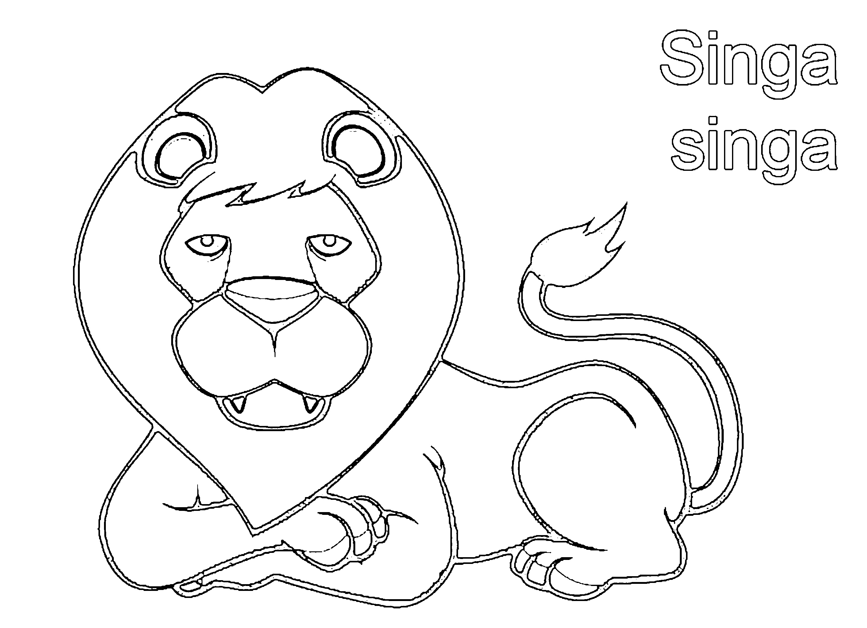 gambar singa